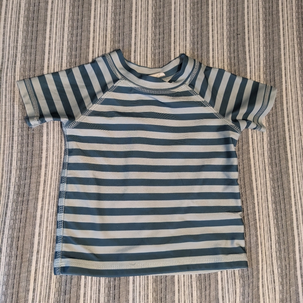 Kate Quinn Striped Swim Shirt - Blue